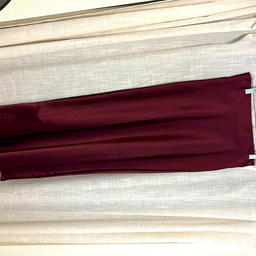 Zara Long Satin Skirt